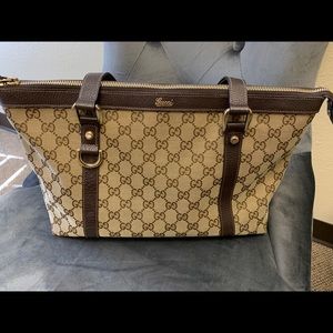 Gucci square GG Print purse